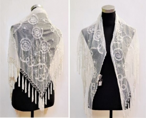 Beaded shawl 121-A